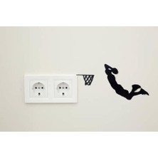 TeknoKapsül Çift Taraflı Kullanıma Uygun Basket Atan Adam Duvar