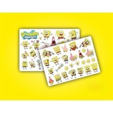 TeknoKapsül Sponge Bob Sünger Bob Etiket 2 Sayfa 36 Adet Etiket
