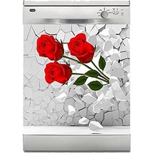 TeknoKapsül Bulaşık Makinesi Kaplama Beyaz Eşya Kaplama Gül