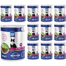 TeknoKapsül Pawpaw Yetişkin Biftekli Jöleli Konserve Mama 400 gr x 12 Adet