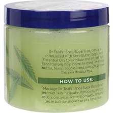 TeknoKapsül Dr.teal's Shea Sugar Scrub Hemp Seed Oil Vücut Peeling 538GR