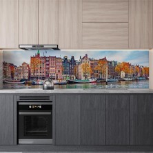 TeknoKapsül Mutfak Tezgah Arası Folyo Kaplama Folyosu Amsterdam 60X100 cm