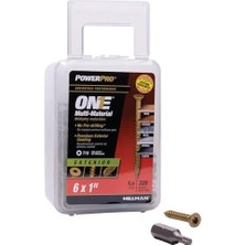 TeknoKapsül Power Bi̇r Düz Başlı Bronz Dış Çok Malzemeli Vidalar (# 6 x 1 Inç) - 0,5 kg Kutu
