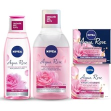 TeknoKapsül Aqua Gül Suyu Içeren Çeyiz Seti, Makyaj Temizleme Suyu 400ML, Tonik 200ML, Gündüz Gece Krem
