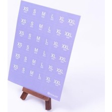 TeknoKapsül Beden Ölçüleri Sticker Seti, Mor, A5 2 Sayfa