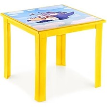 TeknoKapsül 50X50 H:40 Çocuk Masası Animals-Sari