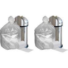 TeknoKapsül Plasticplace W55HDC1 55-60 Galon Torbaları - 12 Mikron - Temiz Yüksek Yoğunluklu Kutusu Ast