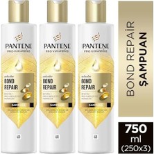 TeknoKapsül Pantene Pro-V Miracles Molecular Repair Şampuan Yıpranmış Saçlar Için 250 ml 3lü Paket