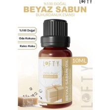 TeknoKapsül Lofty Beyaz Sabun Saf Uçucu (10ML) -%100 Doğal Esansiyel | Buhurdanlık, Difüzör Oda Koku