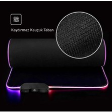 TeknoKapsül Rgb Mouse Pad 80X30 Cm, 4 mm Kalınlık, Parlak Su Geçirmez Yüzey, Xxl Mausepad, 14 Far