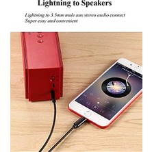 TeknoKapsül Için Aux Kablo, Mfi Lightning 3,5 mm Aux Kablosu, 14 13 12 11 Xs Xr x 8 7 6 Ipa