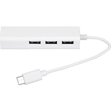 TeknoKapsül AL-4693 USB 3.1 Type C Hub Ethernet Çevirici Dönüştürücü Adaptör, ‎34 x 17 x 4.2 Cm, Usb/type-C