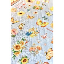 TeknoKapsül Kolbi 4 Sayfa 70 Adet Şeffaf Sarı Çiçek Bullet Journal Laptop Ajanda Planlayıcı