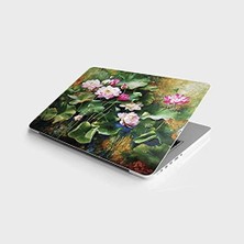 TeknoKapsül Laptop Notebook Pc Kaplama Etiketi Bataklık Güller