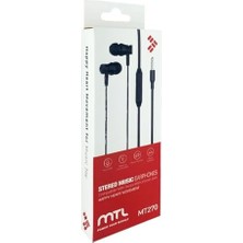 TeknoKapsül Kumandalı Mikrofonlu 3.5mm Kablolu Kulaklık Mikrofonlu Kulak Içi (Mtl MT270 Beyaz)