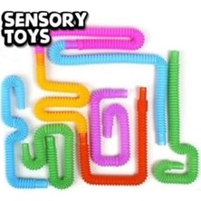 TeknoKapsül -3 Adet Büyük Boy-Çocuklar Için Popüler Tüpler-Duyusal Fidgets Oyuncaklar