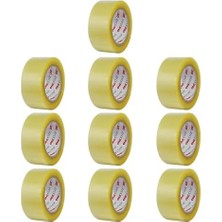 TeknoKapsül 10 Adet Onestar Koli Bandı 45 mm x 100 mt Şeffaf Güçlü Yapışkanlı Kopmayan Bant