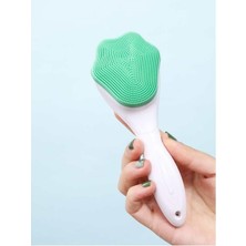 TeknoKapsül Cilt Temizleme Peeling Fırçası, Ergonomik Saplı Masaj Etkili, Sevimli Tasarım Cilt Bakım Yüz Makyaj