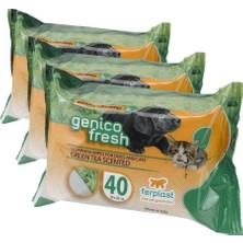 TeknoKapsül Genico Fresh Temizleme Mendili (Yeşil Çay Kokulu) (3 Paketi)
