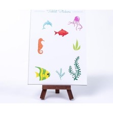 TeknoKapsül Renkli Şekilli Tablet Sticker Seti, Underwater, A5 2 Sayfa