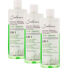 TeknoKapsül Soho N.y.c. Vegan Çift Fazlı Duş Jeli Yoğun Nemlendiricili Vücut Yağı-Jadore 390 ml (3 Paketi)