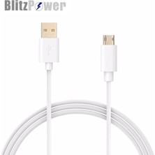 TeknoKapsül Için Micro USB Şarj Kablosu Beyaz