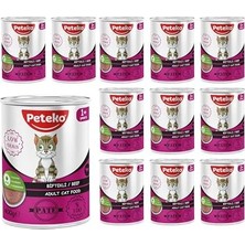 TeknoKapsül Yetişkin Biftekli Pate 400 gr x 12 Adet