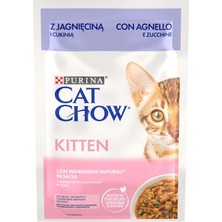 TeknoKapsül Purina Cat Chow Yavru Kediler Için Kuzu Etli Sebzeli Yaş Mama 85 Gram