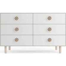 TeknoKapsül Ahşap Mobilya Kulp 3.8 cm Kar Tanesi Desenli Çekmece Kulpu
