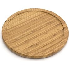 TeknoKapsül International 8301 Bambu Ahşap 25,4 cm Mutfak Döner Tablası