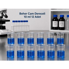 Labolist Beher Cam Dereceli 10 ml  12 Adet