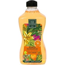 TeknoKapsül Bodrum Mandalinası Doğal Zeytinyağlı Sıvı Sabun 1.5 Litre Pet Şişe x 2