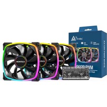 TeknoKapsül Montech Ax 120MM - Pwm Fan - Sessiz - Yüksek Hızlı 1600PWM - Hdb Rulmanlı Üst Düzey Daya