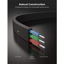 TeknoKapsül 90 Derece Dik Açılı 3.5mm Flat Aux Ses Kablosu 1 Metre
