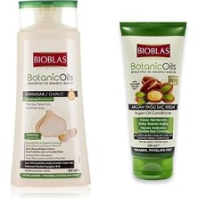 TeknoKapsül Bioblas Sarımsak Şampuan 360 ml Argan Saç Bakım Kremi 250 ml