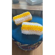 TeknoKapsül Rapithwin El Yapımı Örgü Doğal Lif Sarı (40X16 Cm), Tek Ebat