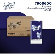 TeknoKapsül Selpak Professional Garkat Peçete, 40X40, Beyaz