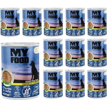 TeknoKapsül Myfood Yetişkin Tavuklu Jöleli Konserve Yaş Mamav 400 gr x 12 Adet
