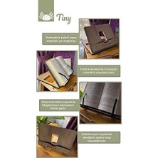 TeknoKapsül Axolotl Ayarlanabilir Kitap Okuma Standı, Tablet Standı (Meşe) (Safir)