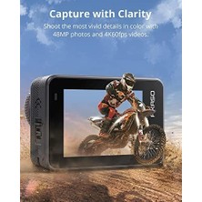 TeknoKapsül Brave 8 Aksiyon Kamerası, 4K60 Fps 48 Wifi Su Altı Kamerası, Supersmooth Sabitleme, Dokunmatik E