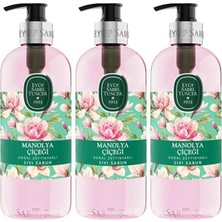 TeknoKapsül Doğal Zeytinyağlı Sıvı Sabun Manolya Çiçeği 500 ml x 3 Adet