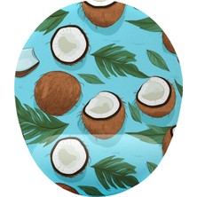 TeknoKapsül Hindistan Çevizli Desenli Bilek Destekli Mouse Pad