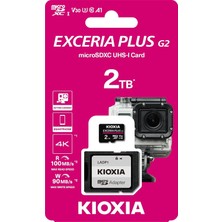 TeknoKapsül 2tb Exceria G2 Micro Sdxc 4K 100/90MB/SN Hafıza Kartı (Sd Adaptörlü)