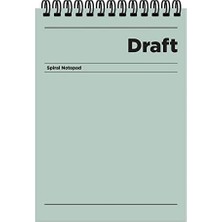 TeknoKapsül A4 Kareli Bloknot Draft - Yeşil