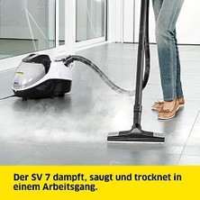 TeknoKapsül Sv 7 Buharlı Temizlik Robotu, Vakumlama, Kurulama, 4 Kademeli Filtre