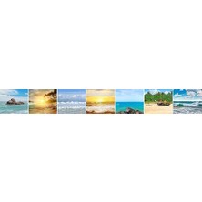 TeknoKapsül Mutfak Tezgah Arası Folyo Kaplama Folyosu Deniz Kolaj 60X400 cm