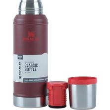 TeknoKapsül Klasik Vakumlu Paslanmaz Çelik Termos 0,94 Lt (1.0 Qt) - Cranberry