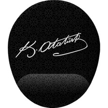 TeknoKapsül Atatürk Imza Bilek Destekli Mouse Pad
