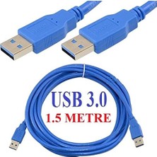 TeknoKapsül 4919 USB 3.0 1.5 Metre Erkek Erkek Ara Bağlantı Kablosu Uzatma Ekleme