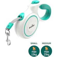 TeknoKapsül Makaralı Otomatik 5 Metre Geri Çekilebilen Gezdirme Tasması Xs/s/m